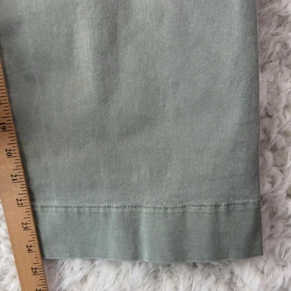 Lauren Conrad Wide Leg Pants Size 2 Sage Green High Rise Utility Boho Minimalist - Picture 7 of 9